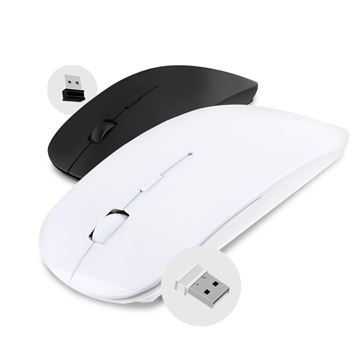 Imagen de Mouse inalámbrico delgado Universal Tipo Mac Color Blanco