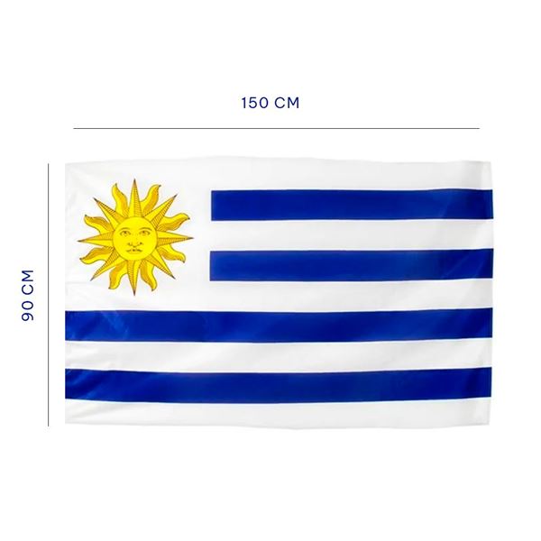 Imagen de Bandera de Uruguay 90 X 150 CM