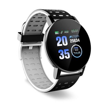 Imagen de Reloj Smartwatch Inteligente Fitness Ritmo Cardiaco 119 Plus Gris