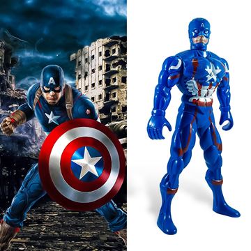 Imagen de Figura de acción de 15 cm del superhéroe Capitán América de Marvel