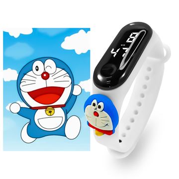 Imagen de Reloj Para Niño Personajes Doraemon Blanco