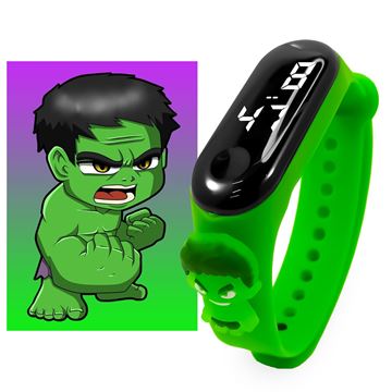 Imagen de Reloj Para Niño Personajes Hulk Verde