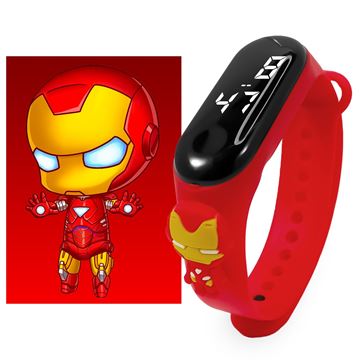 Imagen de Reloj Para Niño Personajes Iron Man Rojo
