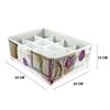 Imagen de Caja guarda todo 32X24X12CM Plegables diseño violeta