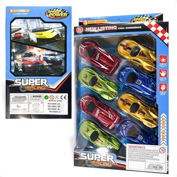 Imagen de Set De Autos X 8 Unidades Super Racing