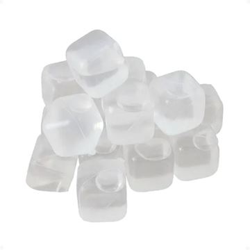 Imagen de Cubos De Hielo De Silicona Reutilizables Transparentes X20