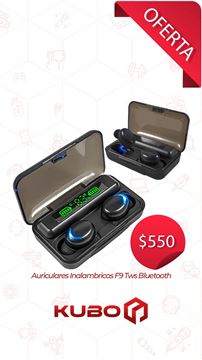 Imagen de Auriculares Inalambricos F9 Tws Bluetooth