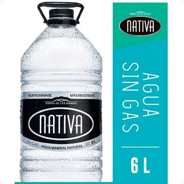 Imagen de Agua Mineral Nativa Sin Gas Bidón 6 Lts