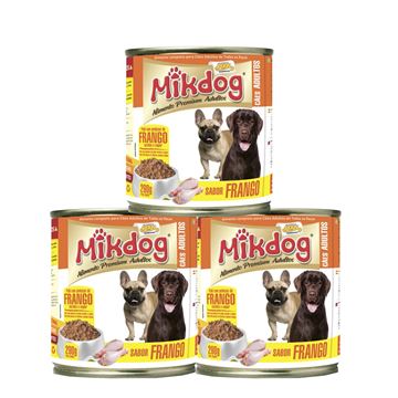 Imagen de Alimento Húmedo En Lata Para Perros Mikdog Pack X3