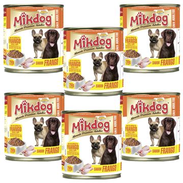 Imagen de Alimento Húmedo En Lata Para Perros Mikdog Paxk x6
