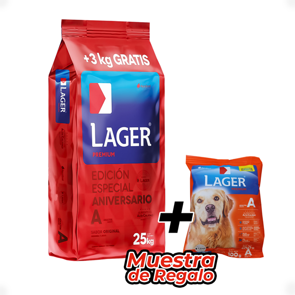 Imagen de Alimento Lager Premium Lager para perro adulto en bolsa de 25kg