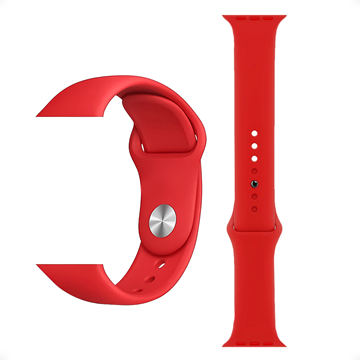 Imagen de Malla Reloj Apple Watch Estilo Nike 42 44 Mm Rojo