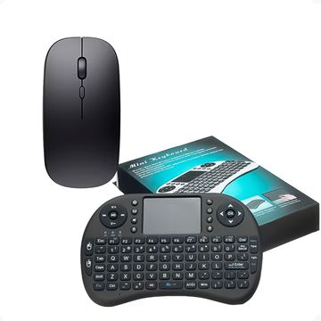 Imagen de Mini teclado Bluetooth + Mouse Delgado Negro