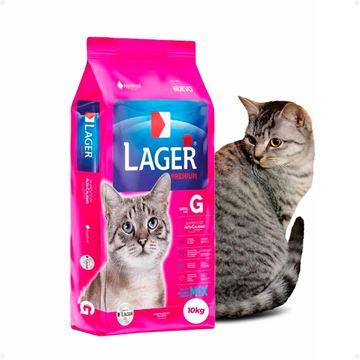 Imagen de Alimento Lager Premium Para Gato Adulto Sabor Mix 10 Kg