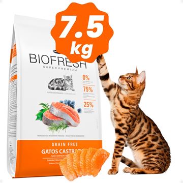 Imagen de Alimento Comida Para Gato Castrado Super Premium Natural 7.5kg Biofresh