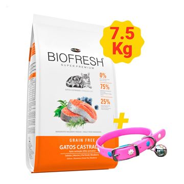 Imagen de Alimento Para Gato Castrado Super Premium Natural 7.5kg Biofresh +  Regalo