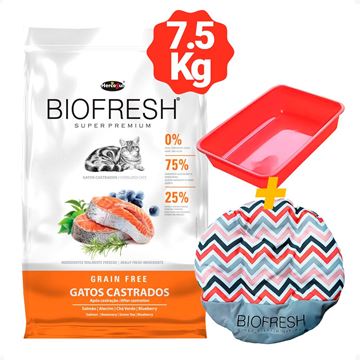 Imagen de Alimento Para Gato Castrado Super Premium Natural 7.5kg Biofresh + 2 Regalos