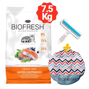 Imagen de Alimento Para Gato Castrado Super Premium Natural 7.5kg Biofresh + 2 Regalos