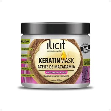 Imagen de Ilicit Keratinmask Aceite De Macadamia Pote 350ml